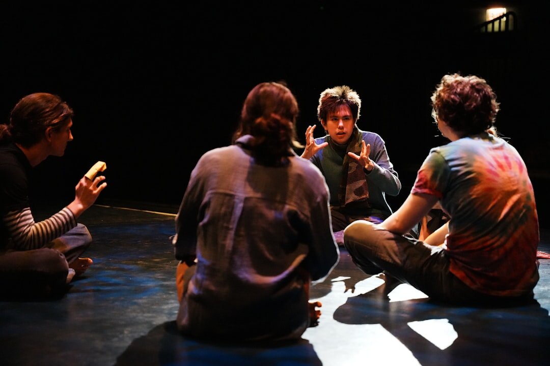 actor on stage performance